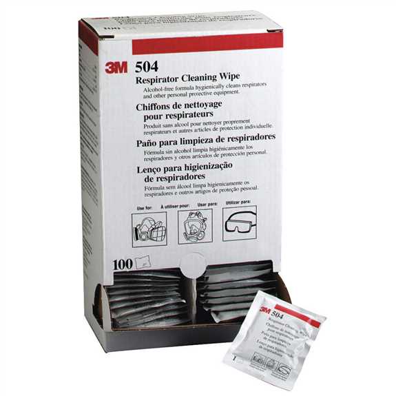 504 Respirator Cleaning Wipe 100/Box